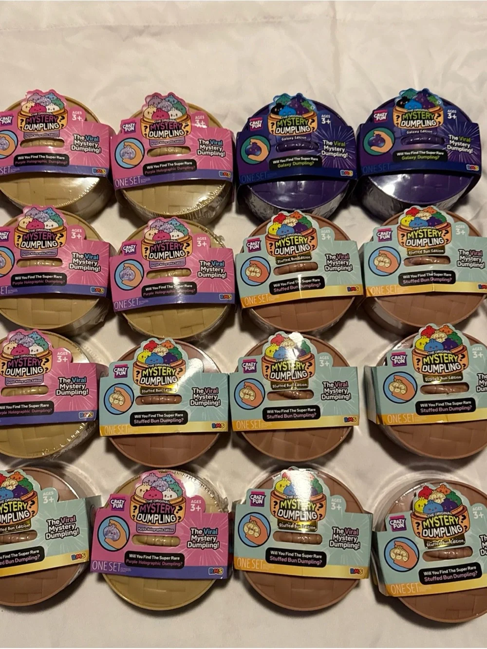 Viral Mystery Dumpling Squishy Toy - Assorted Colors x16 lot of 16